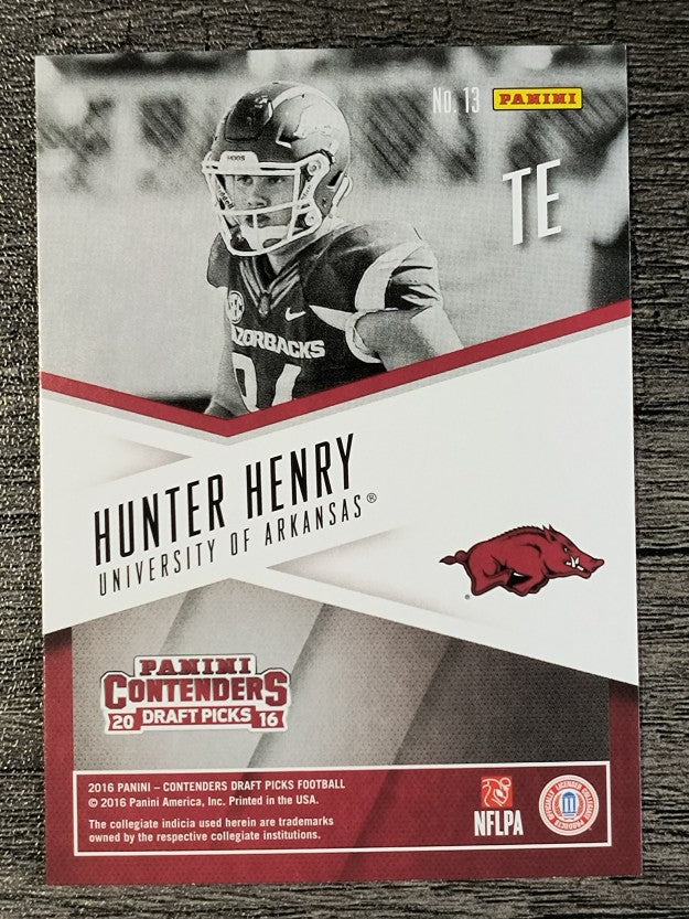 2016 Panini Contenders Draft Picks School Colors #13 Hunter Henry