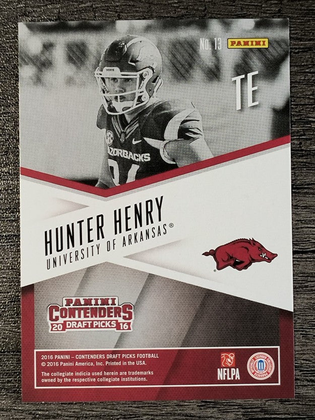 2016 Panini Contenders Draft Picks School Colors #13 Hunter Henry