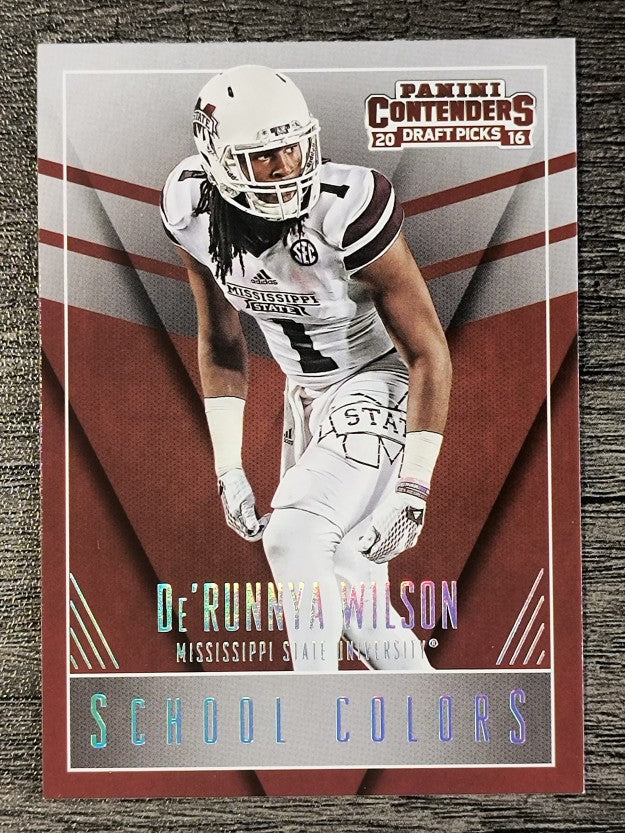 2016 Panini Contenders Draft Picks School Colors #23 De'Runnya Wilson