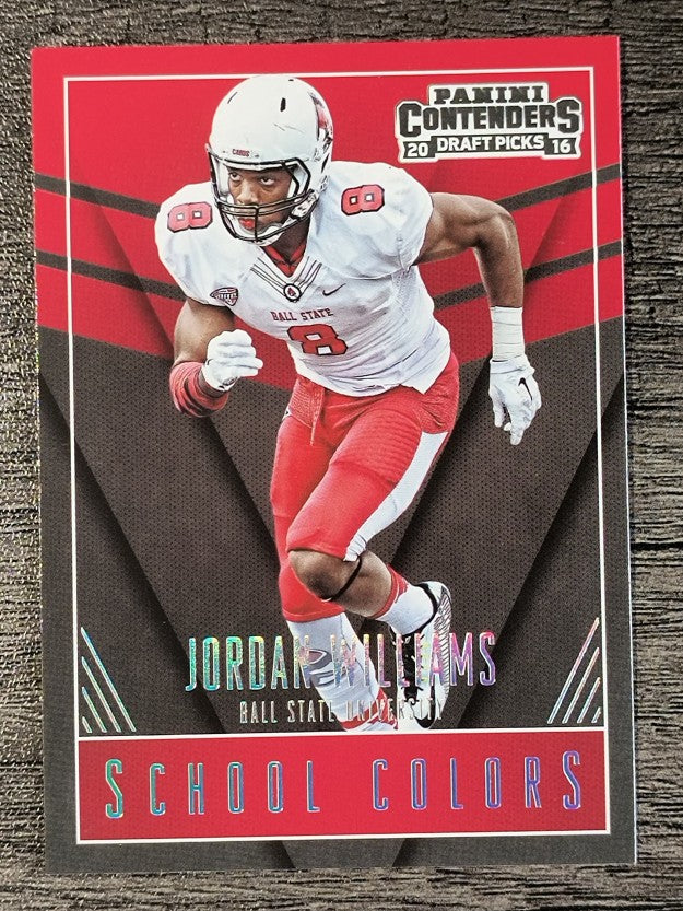 2016 Panini Contenders Draft Picks School Colors #24 Jordan Williams
