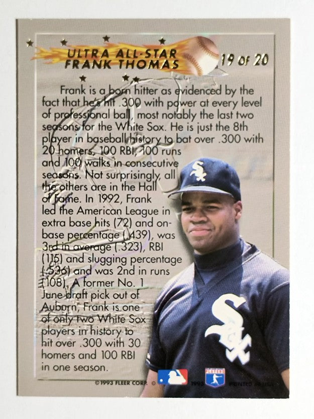 1993 Ultra All-Stars #19 Frank Thomas