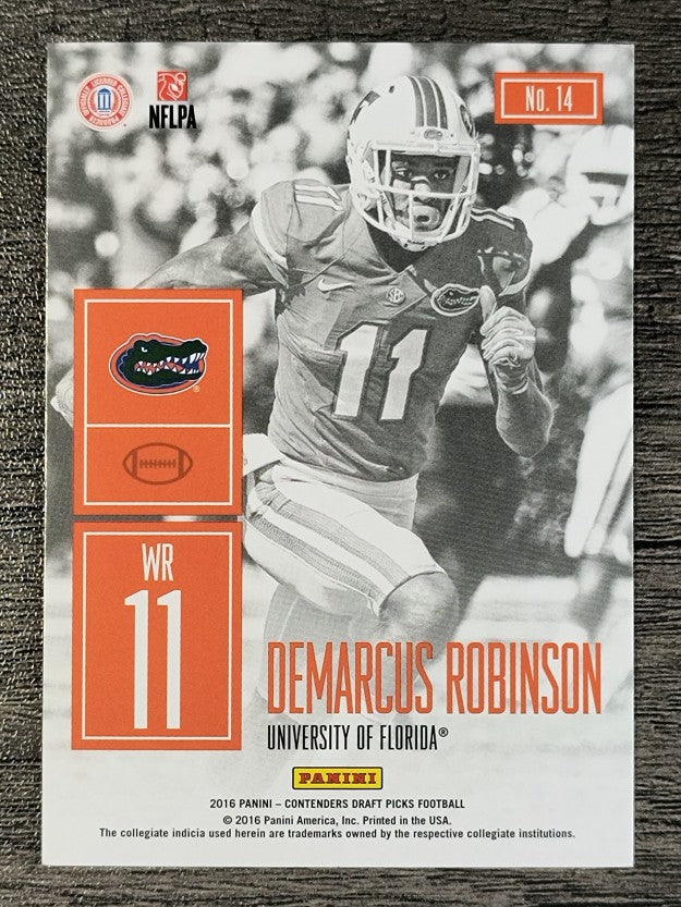 2016 Panini Contenders Draft Picks Game Day Tickets #14 Demarcus Robinson