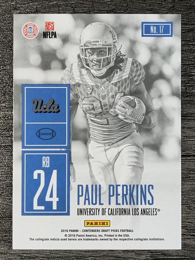 2016 Panini Contenders Draft Picks Game Day Tickets #17 Paul Perkins