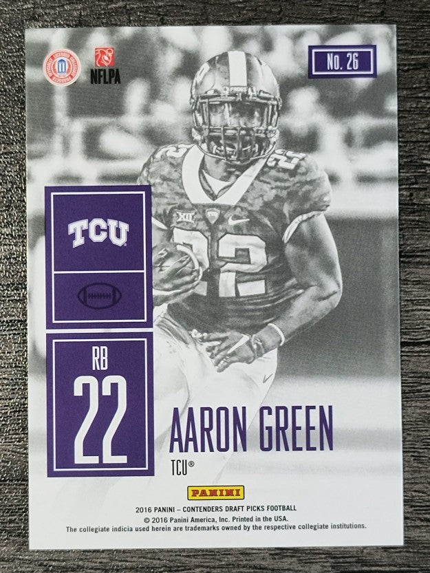2016 Panini Contenders Draft Picks Game Day Tickets #26 Aaron Green