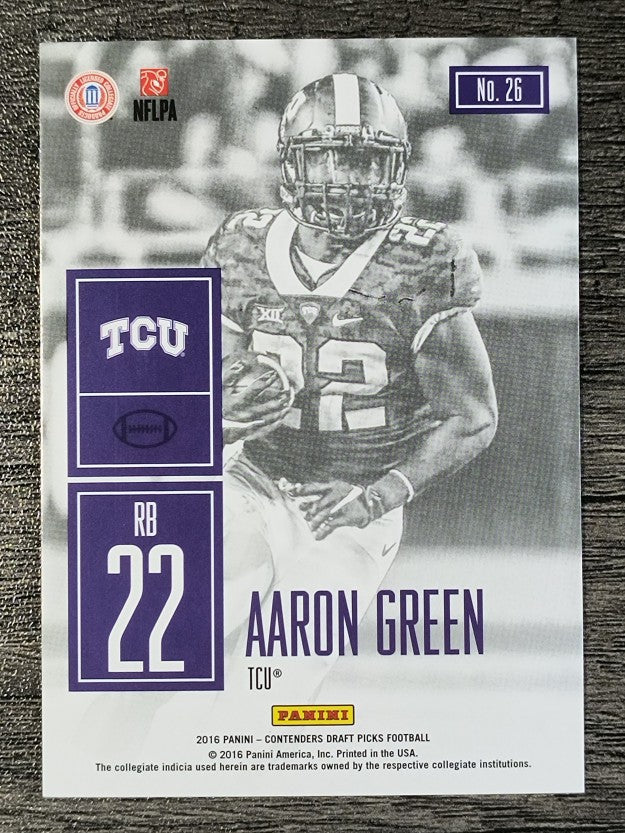 2016 Panini Contenders Draft Picks Game Day Tickets #26 Aaron Green