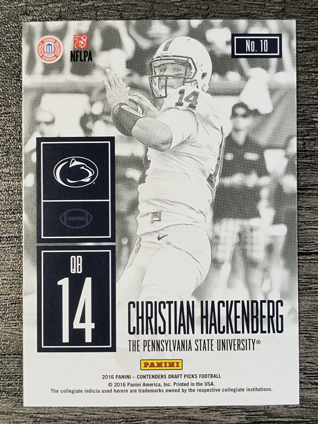 2016 Panini Contenders Draft Picks Game Day Tickets #10 Christian Hackenberg