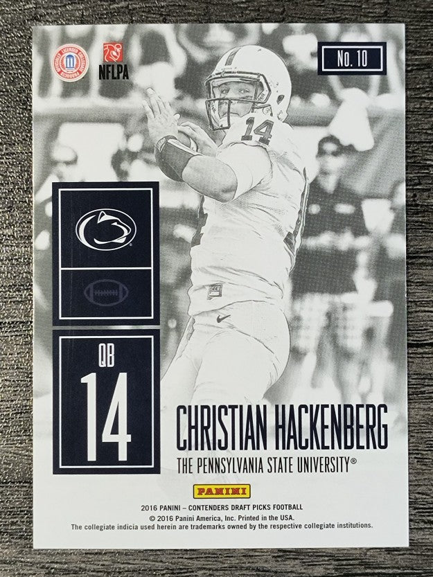 2016 Panini Contenders Draft Picks Game Day Tickets #10 Christian Hackenberg