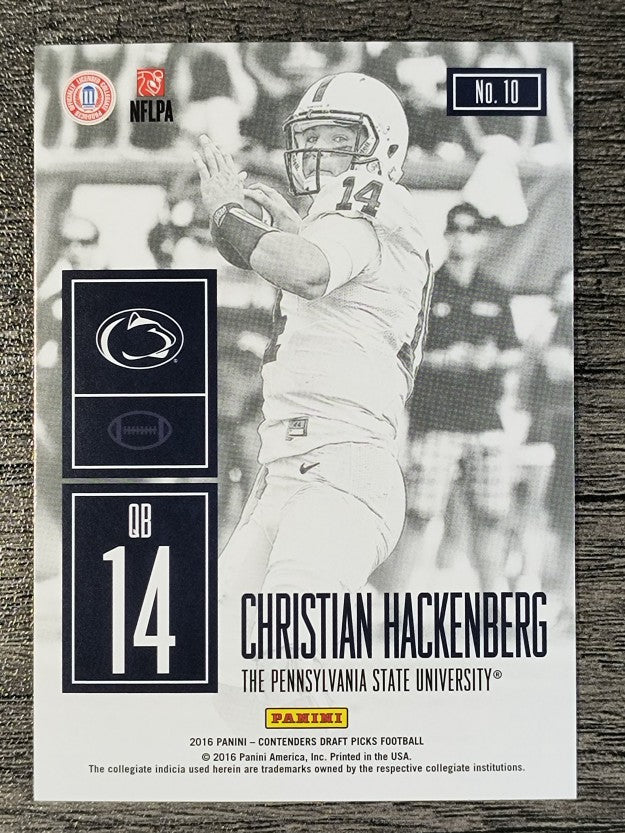 2016 Panini Contenders Draft Picks Game Day Tickets #10 Christian Hackenberg