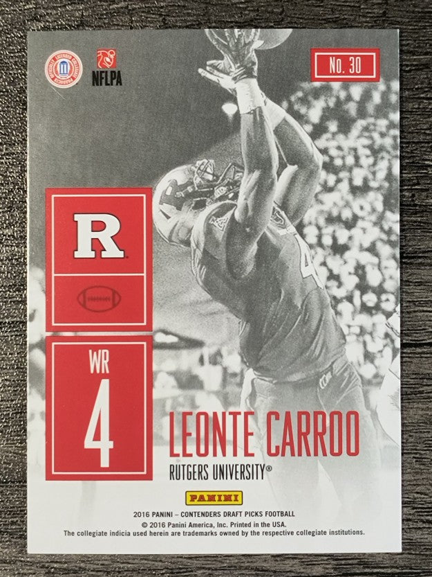 2016 Panini Contenders Draft Picks Game Day Tickets #30 Leonte Carroo