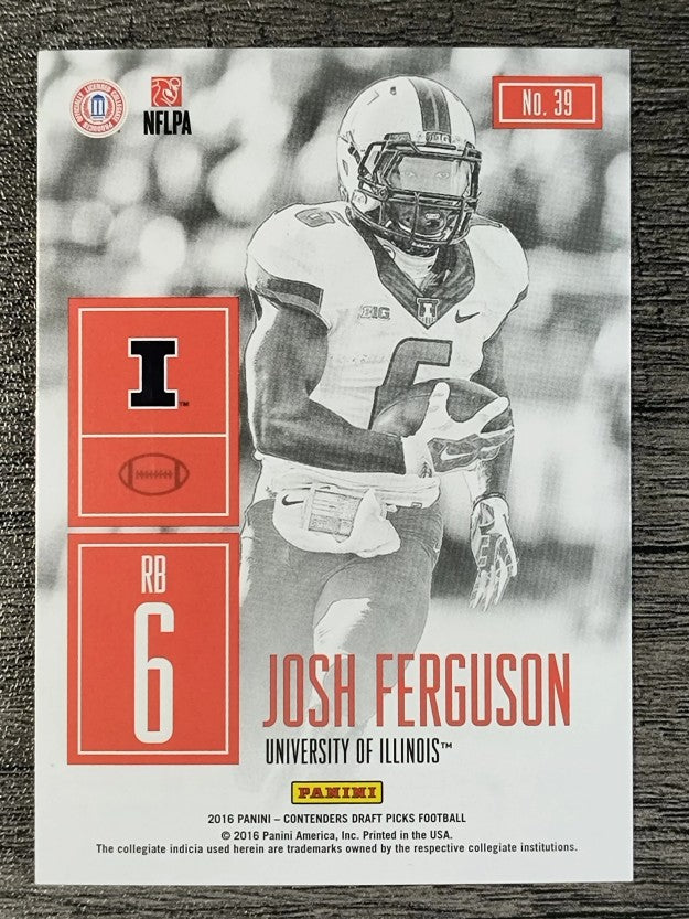 2016 Panini Contenders Draft Picks Game Day Tickets #39 Josh Ferguson