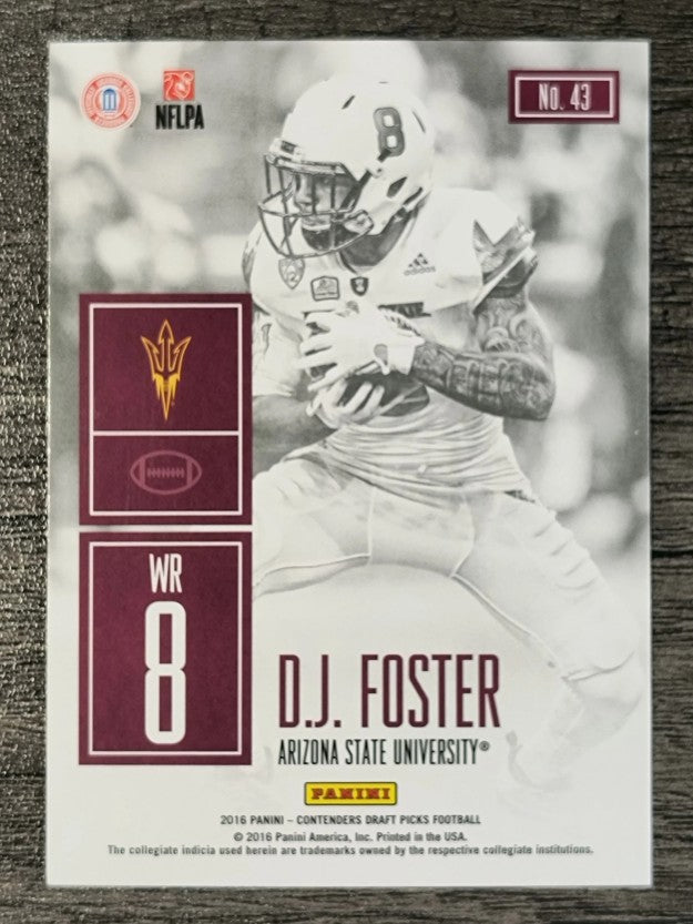 2016 Panini Contenders Draft Picks Game Day Tickets #43 D.J. Foster