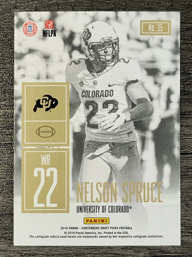 2016 Panini Contenders Draft Picks Game Day Tickets #35 Nelson Spruce