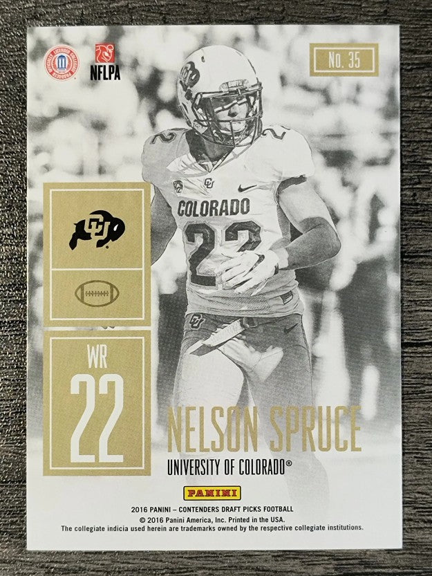 2016 Panini Contenders Draft Picks Game Day Tickets #35 Nelson Spruce