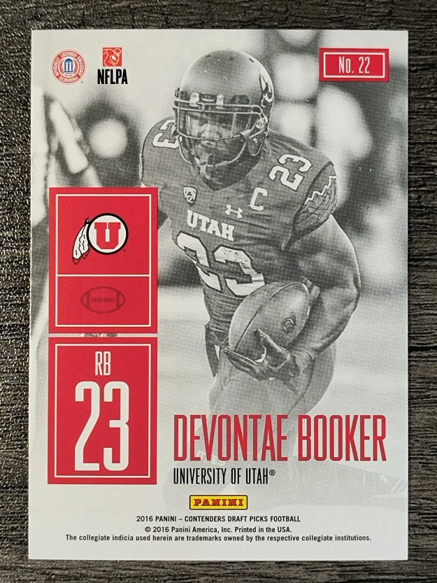 2016 Panini Contenders Draft Picks Game Day Tickets #22 Devontae Booker