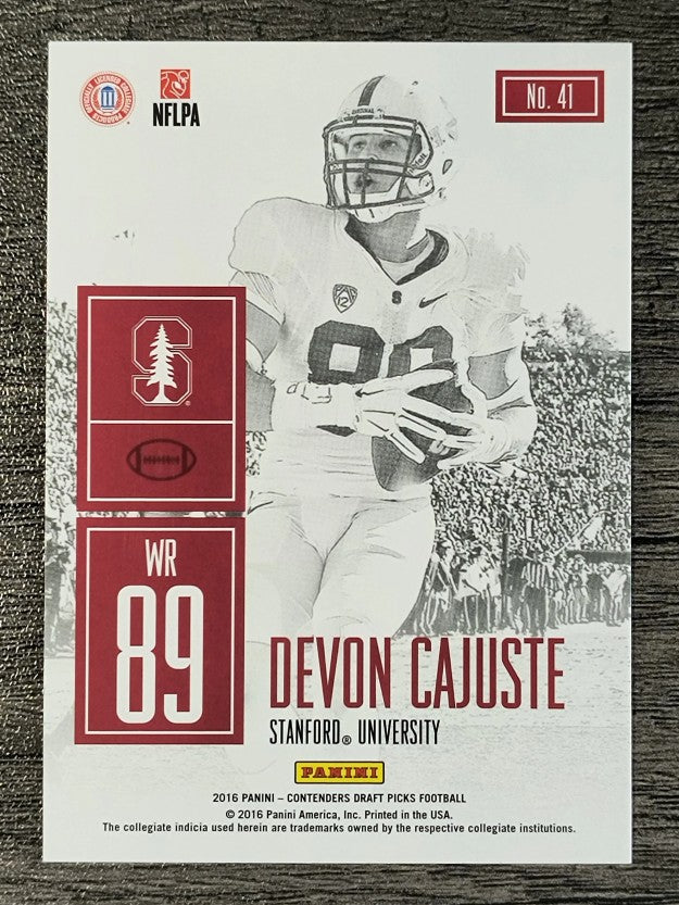 2016 Panini Contenders Draft Picks Game Day Tickets #41 Devon Cajuste