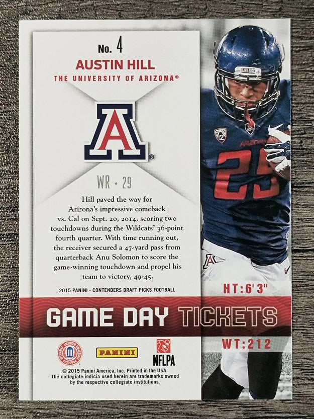 2015 Panini Contenders Draft Picks Game Day Tickets #4 Austin Hill