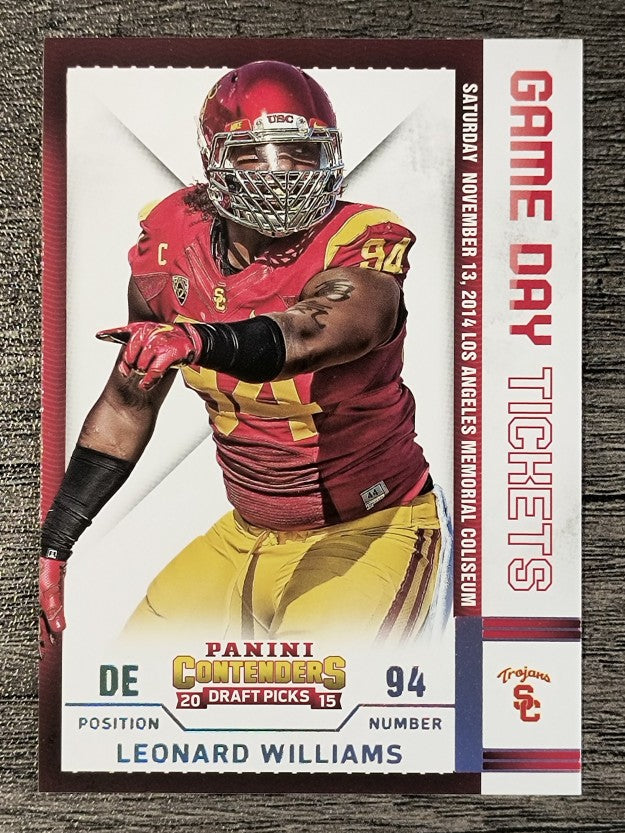 2015 Panini Contenders Draft Picks Game Day Tickets #30 Leonard Williams