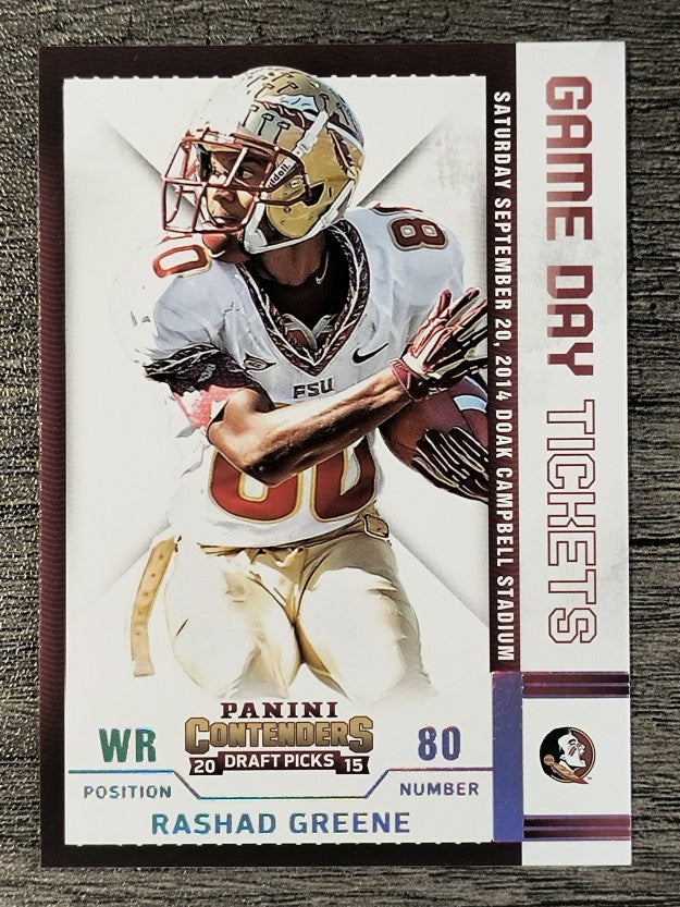 2015 Panini Contenders Draft Picks Game Day Tickets #37 Rashad Greene