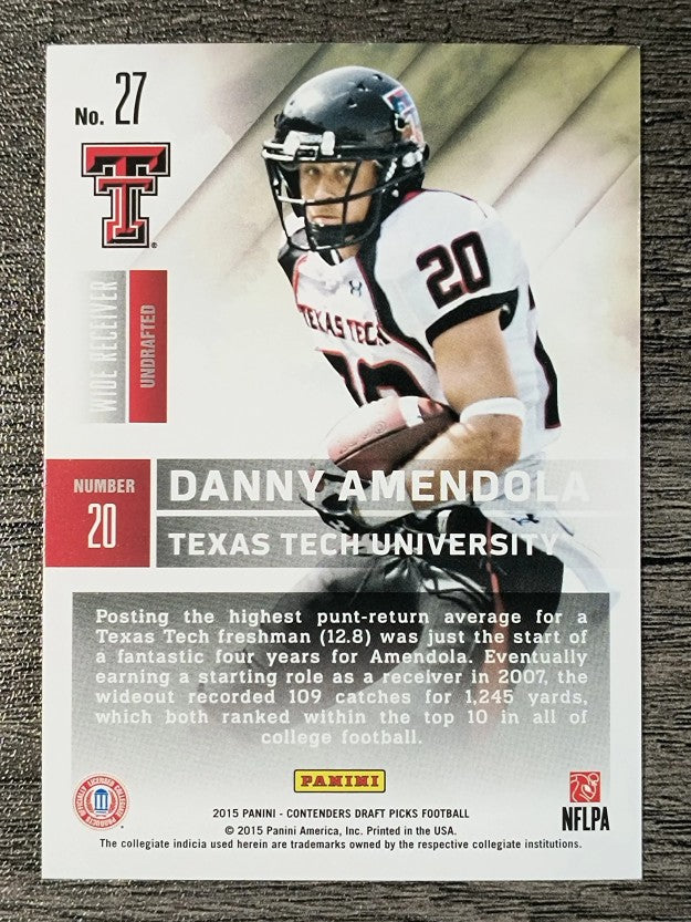2015 Panini Contenders Draft Picks #27 Danny Amendola