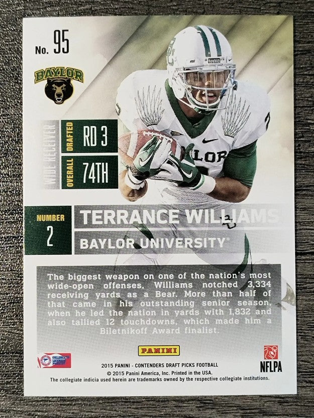 2015 Panini Contenders Draft Picks #95 Terrance Williams