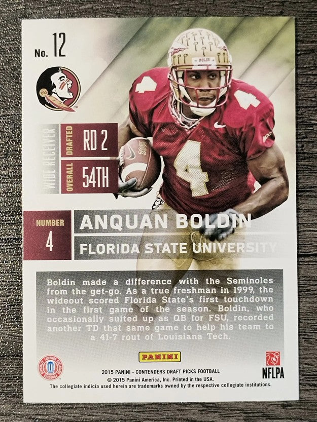 2015 Panini Contenders Draft Picks #12 Anquan Boldin