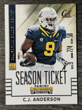 2015 Panini Contenders Draft Picks #21 C.J. Anderson