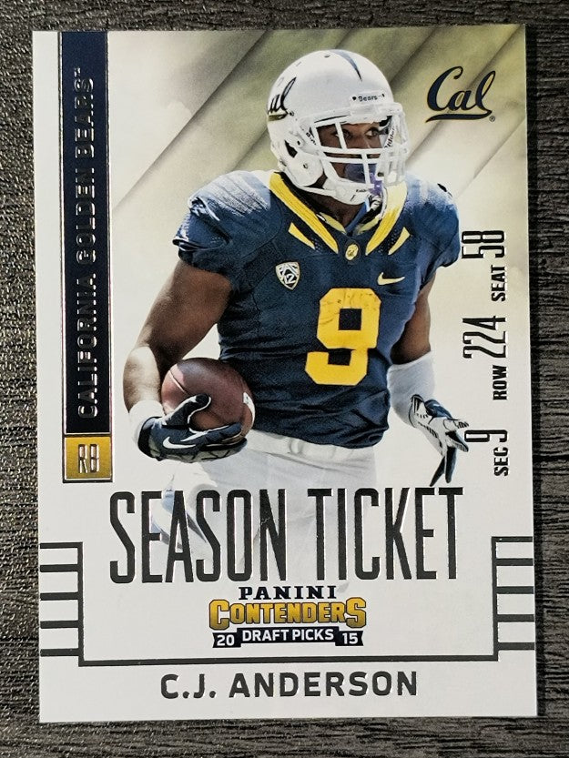 2015 Panini Contenders Draft Picks #21 C.J. Anderson