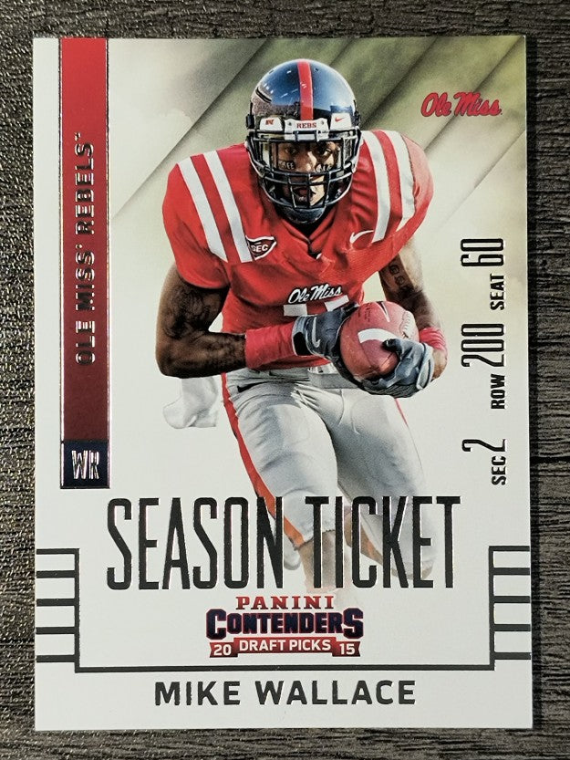 2015 Panini Contenders Draft Picks #75 Mike Wallace