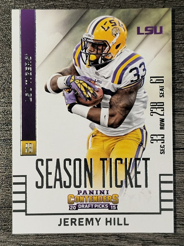 2015 Panini Contenders Draft Picks #46 Jeremy Hill