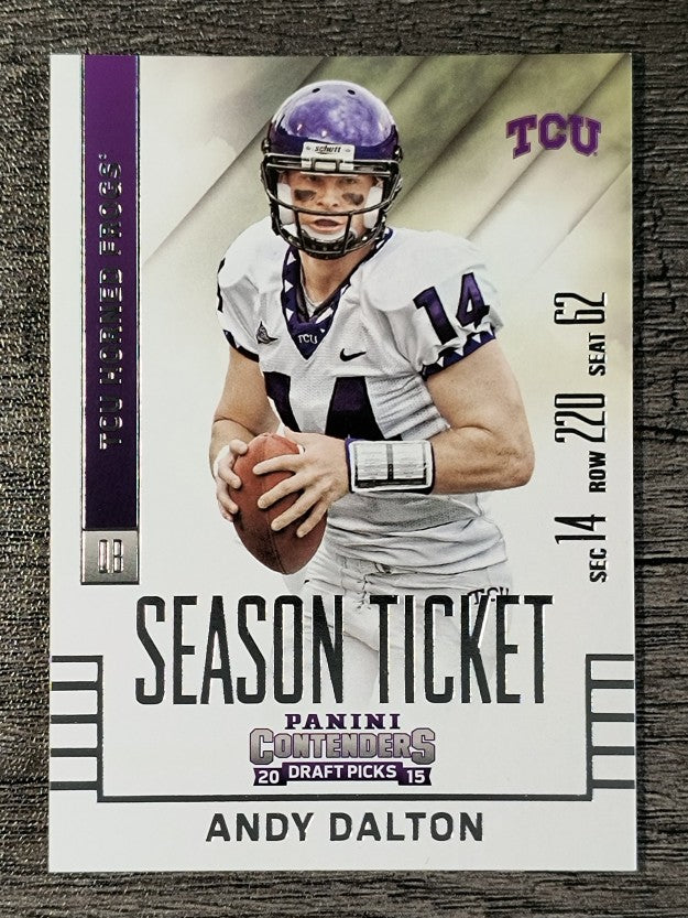 2015 Panini Contenders Draft Picks #11 Andy Dalton