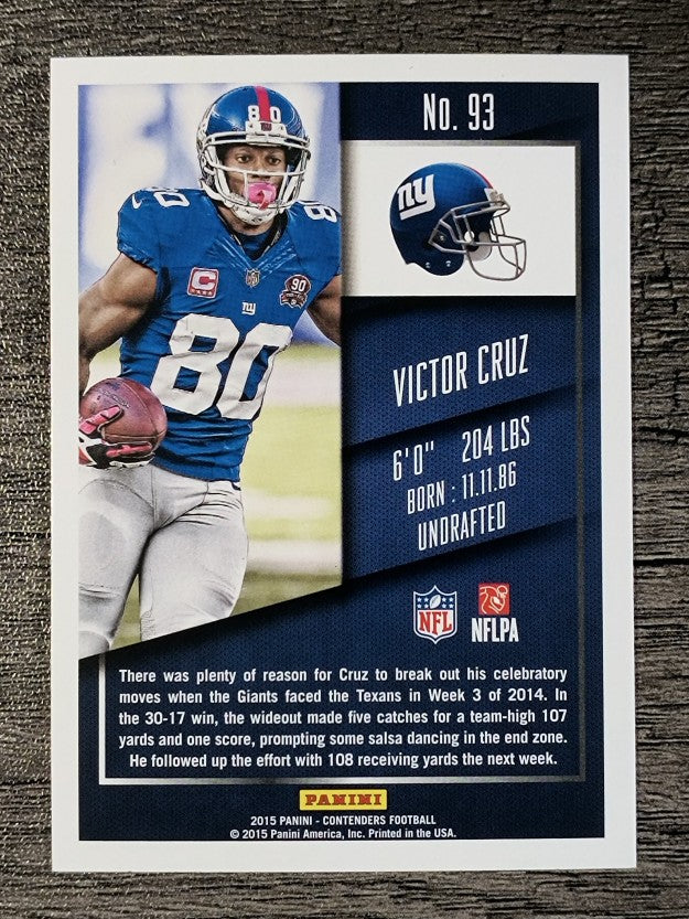 2015 Panini Contenders #93 Victor Cruz