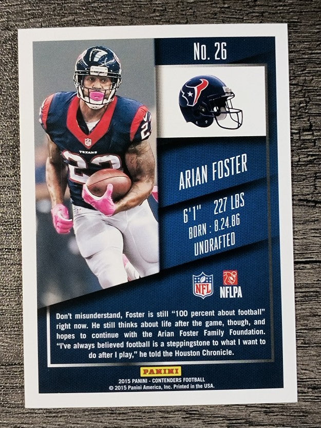 2015 Panini Contenders #26 Arian Foster