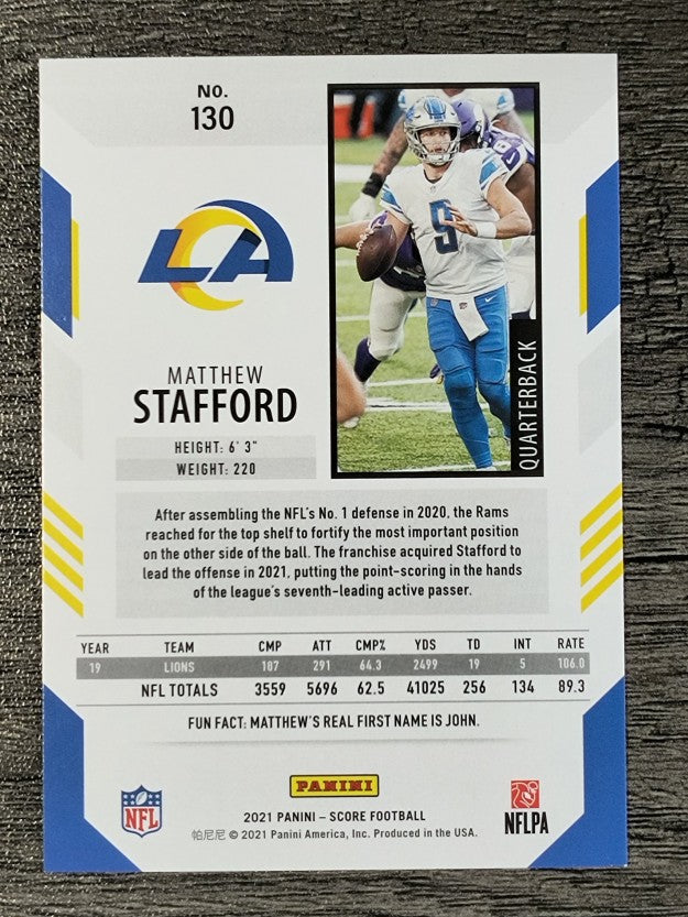 2021 Score #130 Matthew Stafford