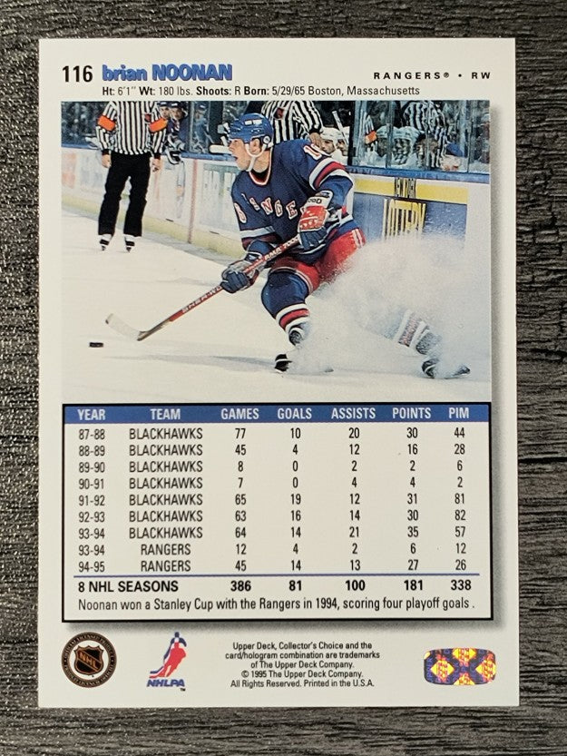 1995-96 Collector's Choice #116 Brian Noonan