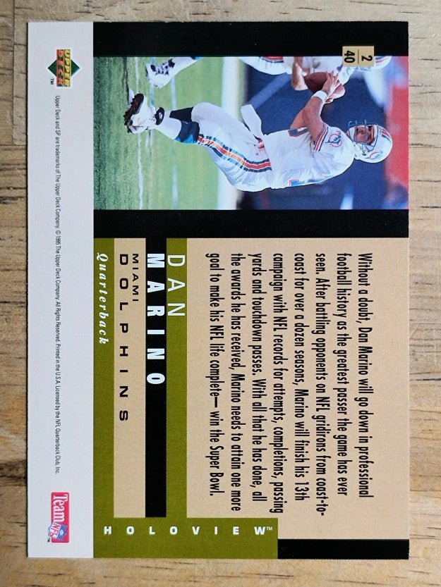 1995 SP Holoviews #2 Dan Marino
