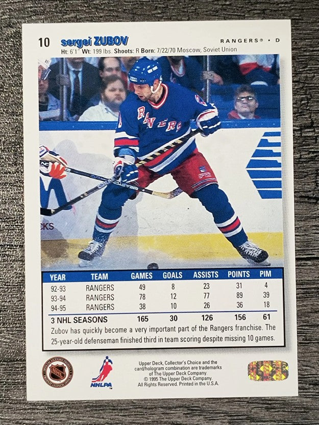 1995-96 Collector's Choice #10 Sergei Zubov