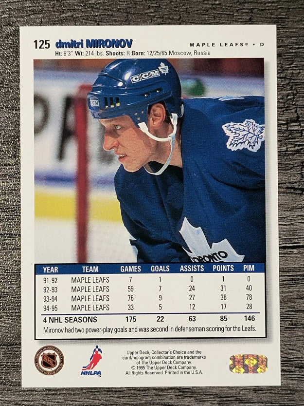 1995-96 Collector's Choice #125 Dmitri Mironov