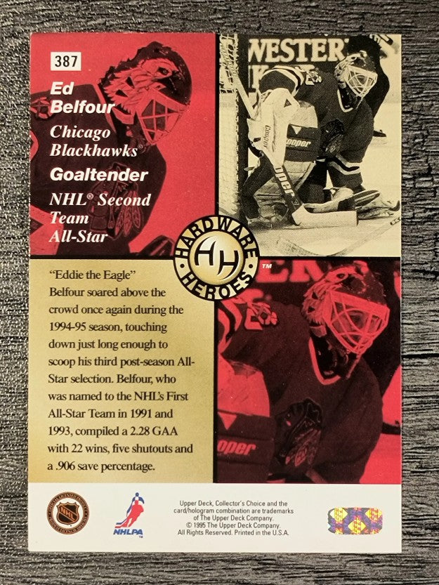 1995-96 Collector's Choice #387 Ed Belfour HH