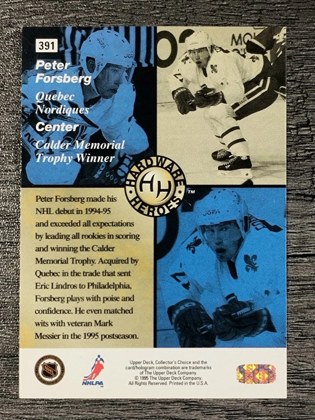 1995-96 Collector's Choice #391 Peter Forsberg HH