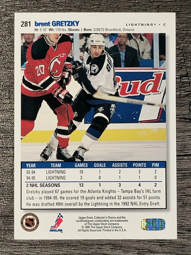 1995-96 Collector's Choice #281 Brent Gretzky
