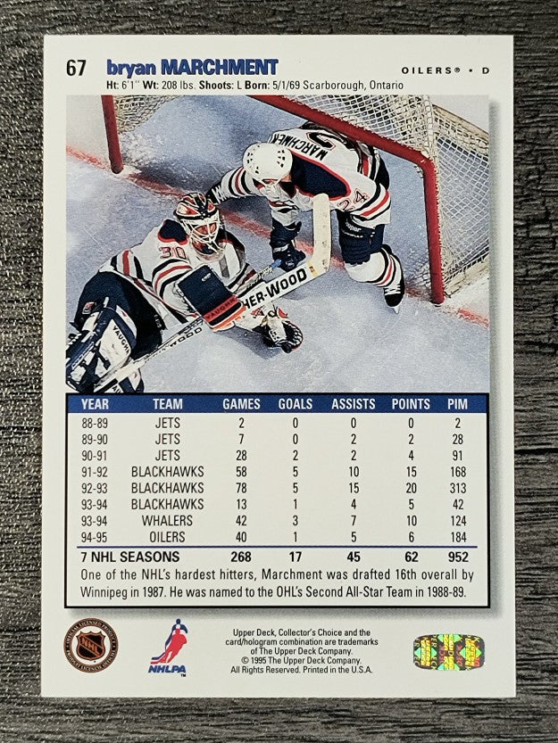 1995-96 Collector's Choice #67 Bryan Marchment