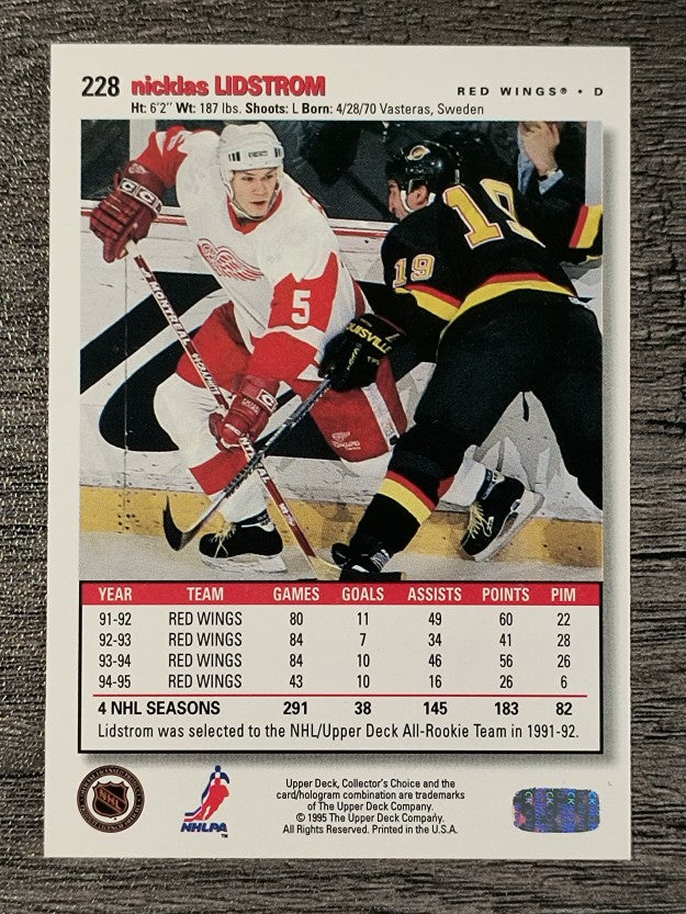 1995-96 Collector's Choice #228 Nicklas Lidstrom