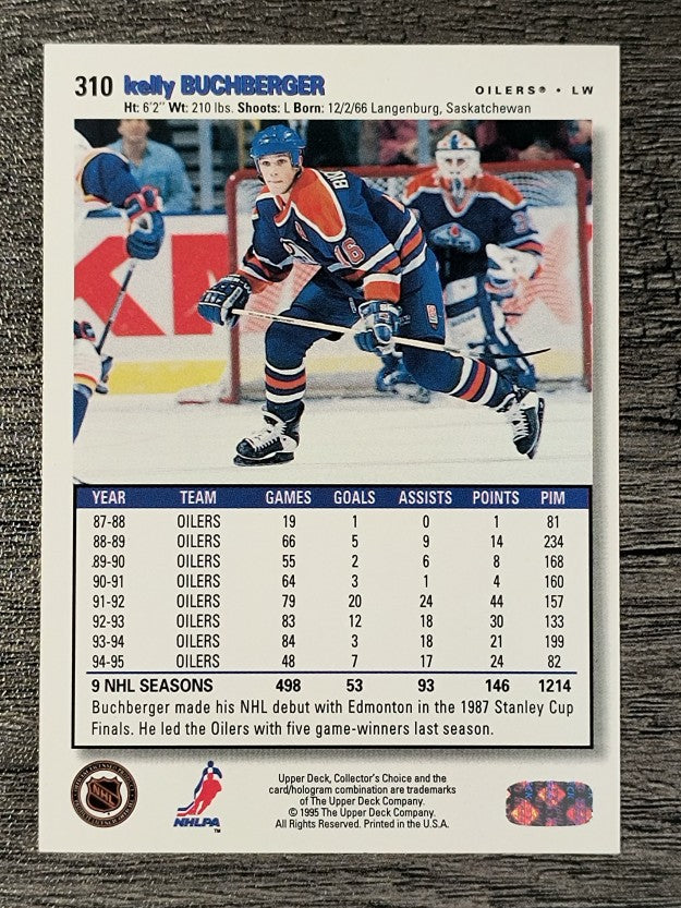 1995-96 Collector's Choice #310 Kelly Buchberger