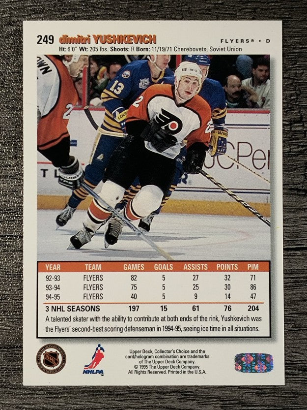 1995-96 Collector's Choice #249 Dimitri Yushkevich