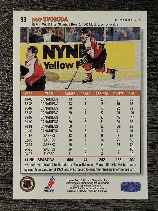 1995-96 Collector's Choice #93 Petr Svoboda