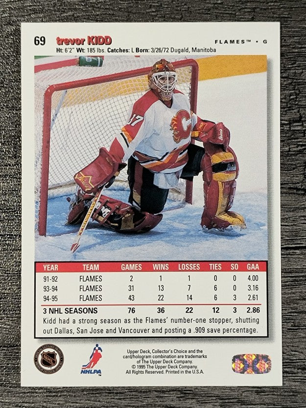 1995-96 Collector's Choice #69 Trevor Kidd