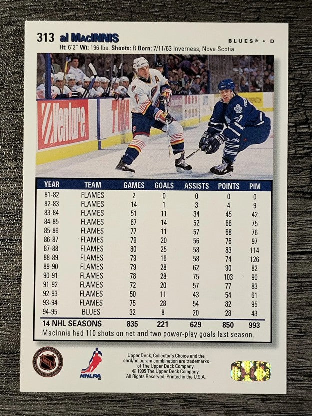 1995-96 Collector's Choice #313 Al MacInnis