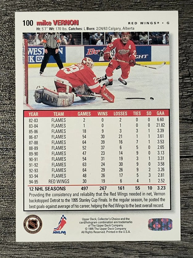 1995-96 Collector's Choice #100 Mike Vernon