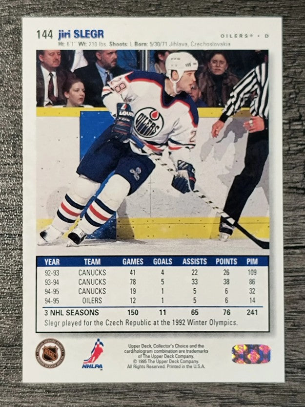 1995-96 Collector's Choice #144 Jiri Slegr