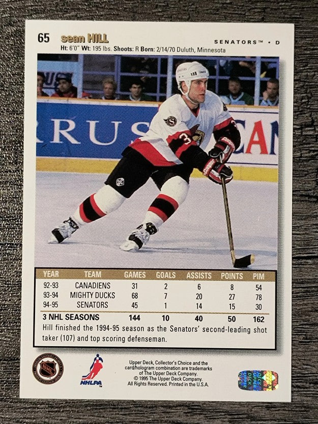 1995-96 Collector's Choice #65 Sean Hill
